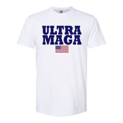 Ultra Maga United Staes Flag Softstyle CVC T-Shirt