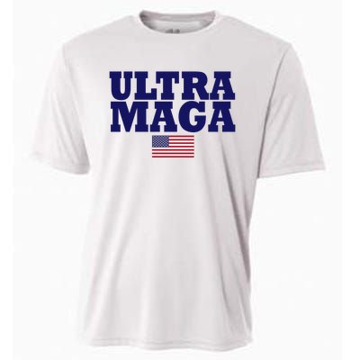 Ultra Maga United Staes Flag Cooling Performance Crew T-Shirt