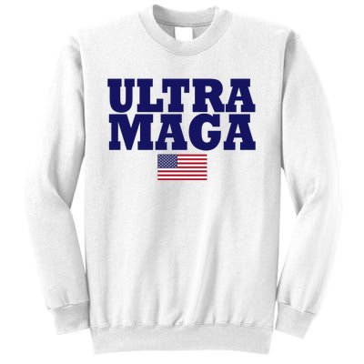 Ultra Maga United Staes Flag Sweatshirt