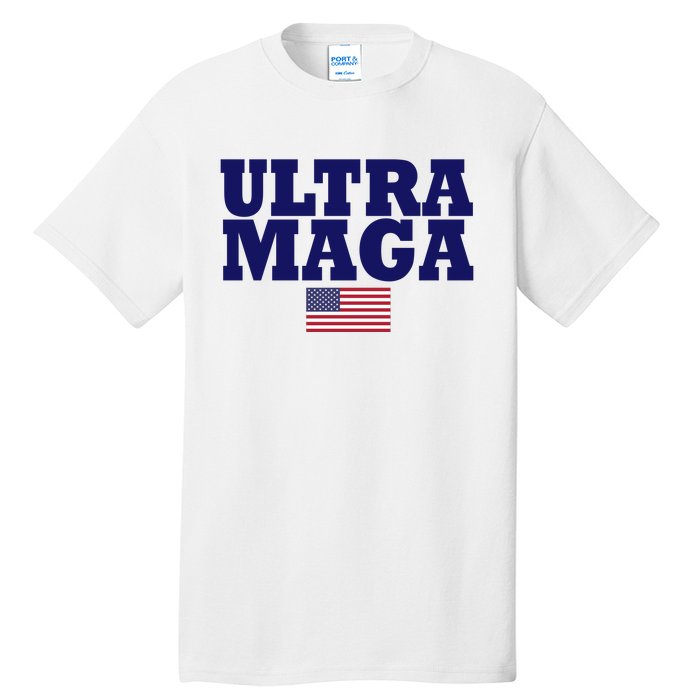 Ultra Maga United Staes Flag Tall T-Shirt