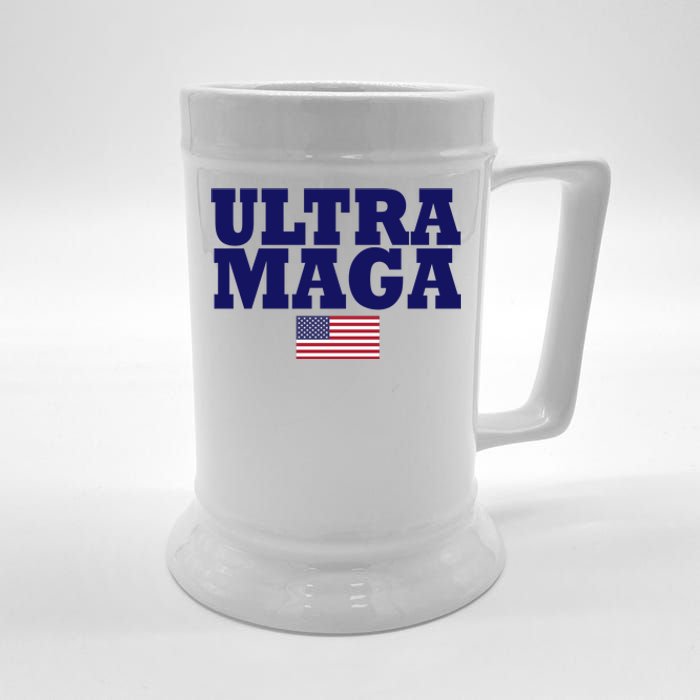 Ultra Maga United Staes Flag Beer Stein