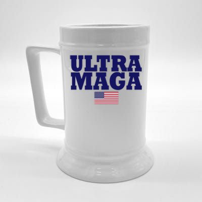 Ultra Maga United Staes Flag Beer Stein