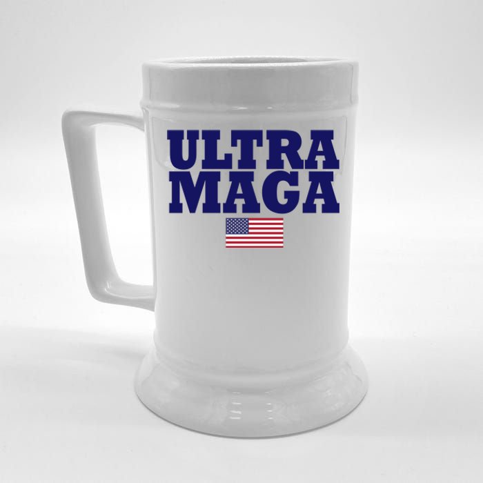 Ultra Maga United Staes Flag Beer Stein