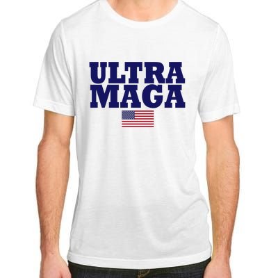 Ultra Maga United Staes Flag Adult ChromaSoft Performance T-Shirt