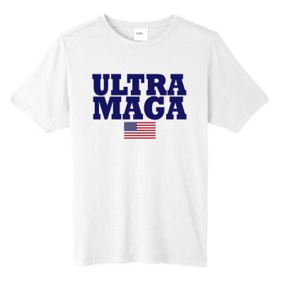 Ultra Maga United Staes Flag Tall Fusion ChromaSoft Performance T-Shirt