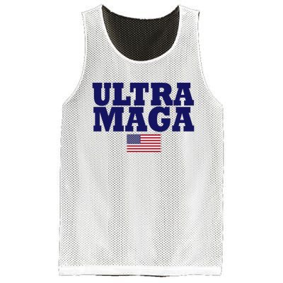 Ultra Maga United Staes Flag Mesh Reversible Basketball Jersey Tank