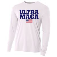 Ultra Maga United Staes Flag Cooling Performance Long Sleeve Crew