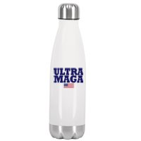 Ultra Maga United Staes Flag Stainless Steel Insulated Water Bottle