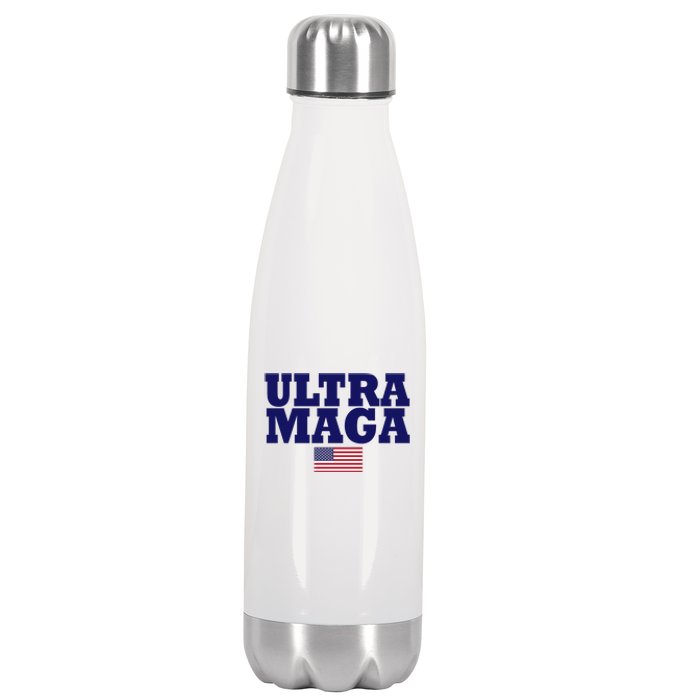 Ultra Maga United Staes Flag Stainless Steel Insulated Water Bottle