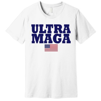 Ultra Maga United Staes Flag Premium T-Shirt