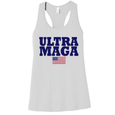 Ultra Maga United Staes Flag Women's Racerback Tank