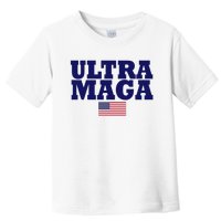 Ultra Maga United Staes Flag Toddler T-Shirt