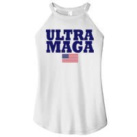 Ultra Maga United Staes Flag Women's Perfect Tri Rocker Tank