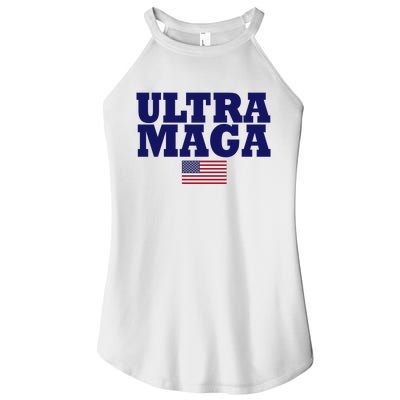 Ultra Maga United Staes Flag Women's Perfect Tri Rocker Tank