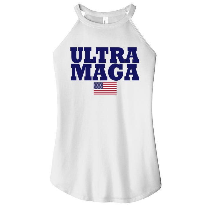 Ultra Maga United Staes Flag Women's Perfect Tri Rocker Tank