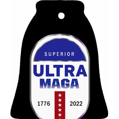 Ultra Maga Ceramic Bell Ornament