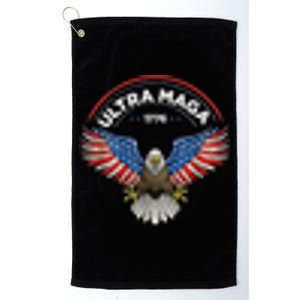 Ultra Maga US Flag Top American Gifzs Ultra Mega Platinum Collection Golf Towel