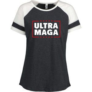 Ultra MAGA | Make America Great Again Enza Ladies Jersey Colorblock Tee