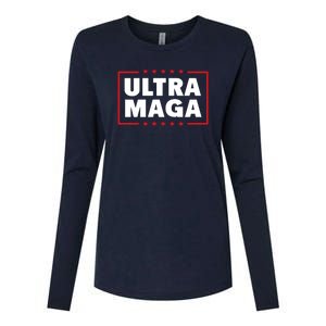 Ultra MAGA | Make America Great Again Womens Cotton Relaxed Long Sleeve T-Shirt