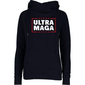 Ultra MAGA | Make America Great Again Womens Funnel Neck Pullover Hood