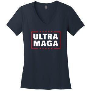 Ultra MAGA | Make America Great Again Women's V-Neck T-Shirt