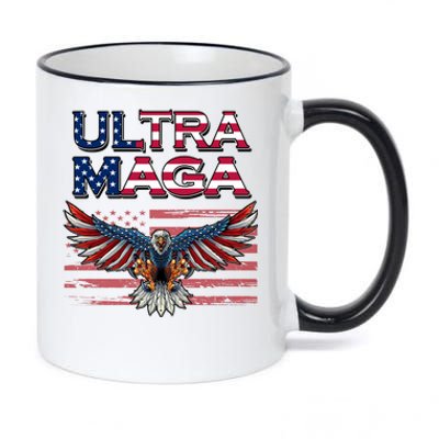 Ultra Maga USA Eagle 11oz Black Color Changing Mug