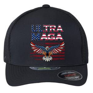 Ultra Maga USA Eagle Flexfit Unipanel Trucker Cap