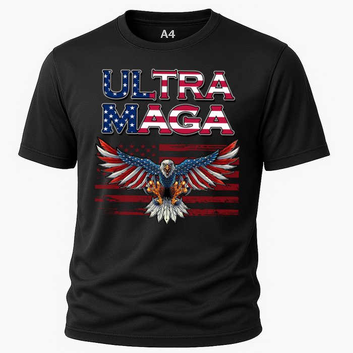 Ultra Maga USA Eagle Cooling Performance Crew T-Shirt