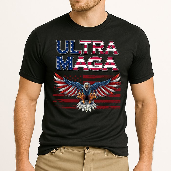 Ultra Maga USA Eagle Cooling Performance Crew T-Shirt