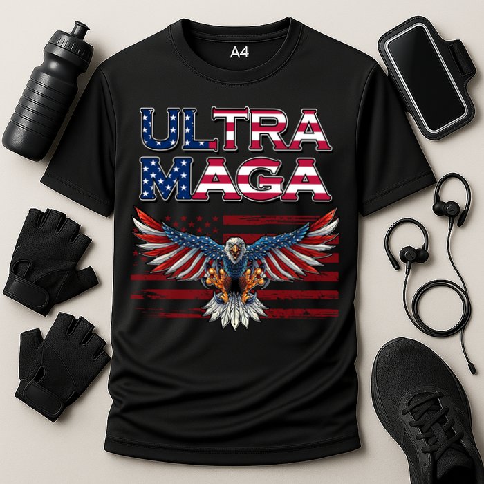 Ultra Maga USA Eagle Cooling Performance Crew T-Shirt