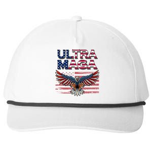 Ultra Maga USA Eagle Snapback Five-Panel Rope Hat