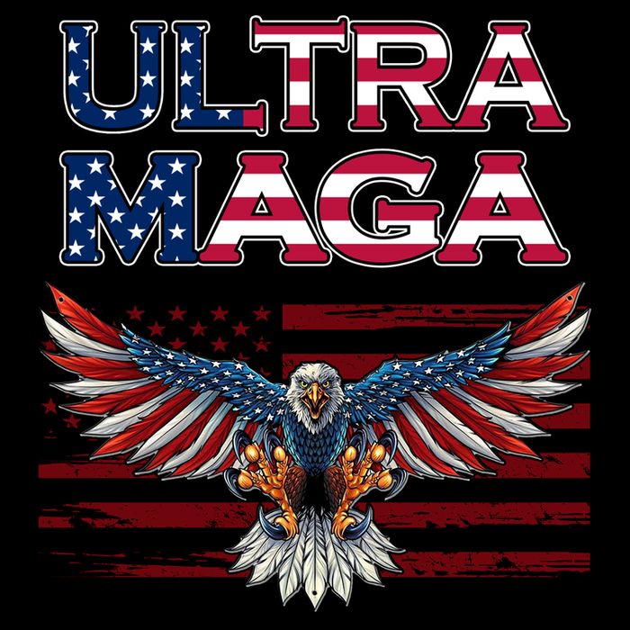 Ultra Maga USA Eagle Drawstring Bag