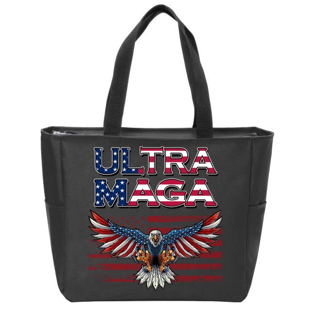 Ultra Maga USA Eagle Zip Tote Bag