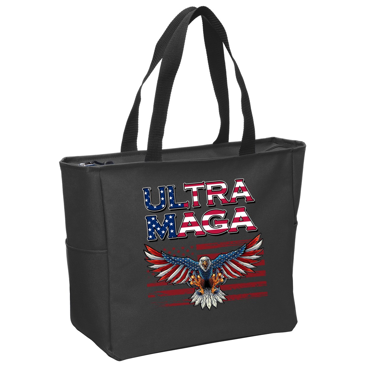 Ultra Maga USA Eagle Zip Tote Bag