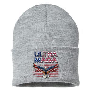 Ultra Maga USA Eagle Sustainable Knit Beanie