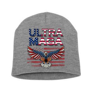 Ultra Maga USA Eagle Short Acrylic Beanie