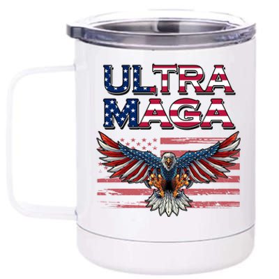 Ultra Maga USA Eagle 12 oz Stainless Steel Tumbler Cup