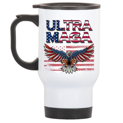 Ultra Maga USA Eagle Stainless Steel Travel Mug