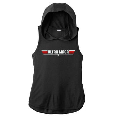 Ultra Maga Ladies PosiCharge Tri-Blend Wicking Draft Hoodie Tank