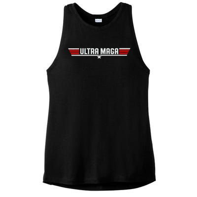 Ultra Maga Ladies PosiCharge Tri-Blend Wicking Tank