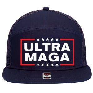 Ultra Maga 7 Panel Mesh Trucker Snapback Hat