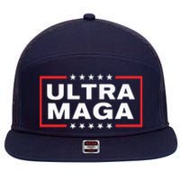 Ultra Maga 7 Panel Mesh Trucker Snapback Hat