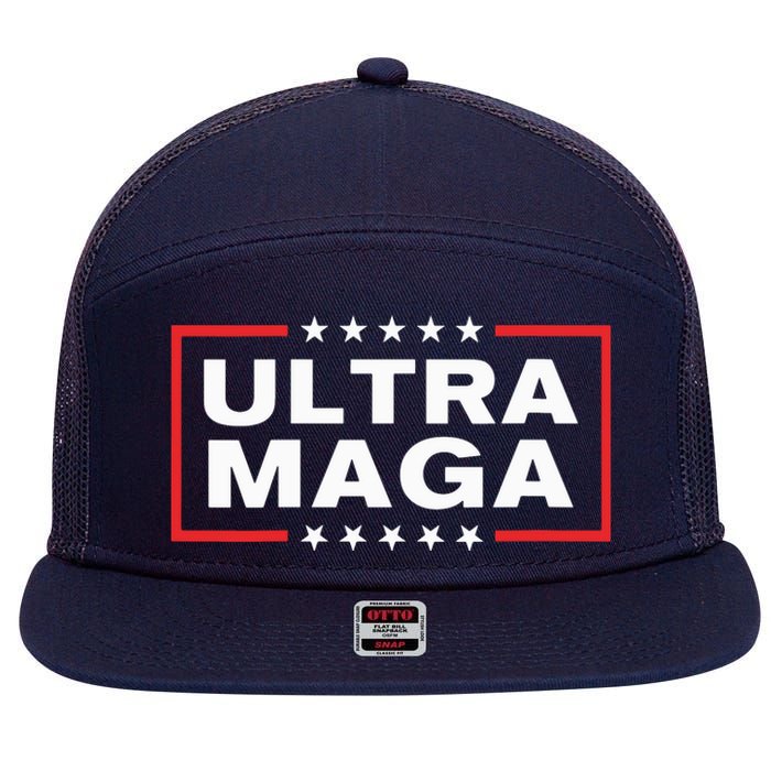 Ultra Maga 7 Panel Mesh Trucker Snapback Hat