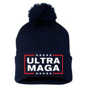 Ultra Maga Pom Pom 12in Knit Beanie