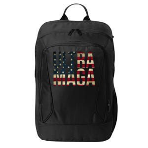 Ultra Maga USA Flag City Backpack