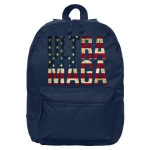 Ultra Maga USA Flag 16 in Basic Backpack