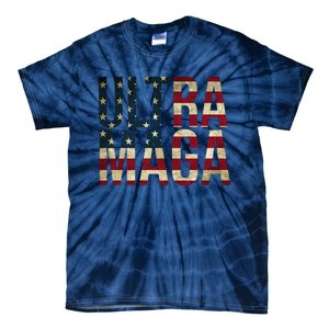 Ultra Maga USA Flag Tie-Dye T-Shirt