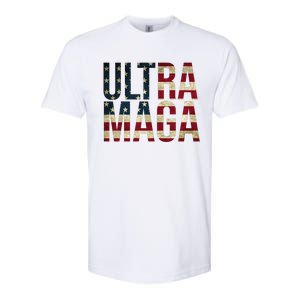 Ultra Maga USA Flag Softstyle CVC T-Shirt