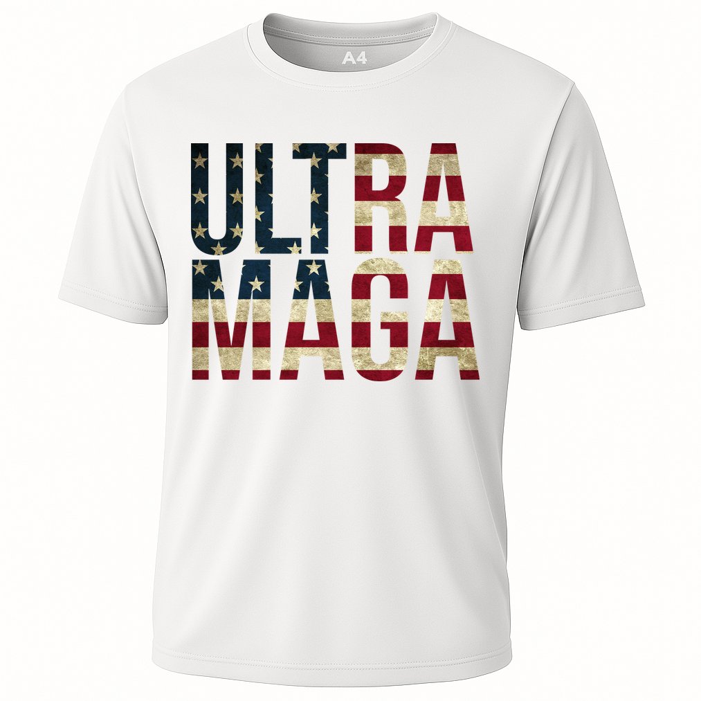 Ultra Maga USA Flag Performance Shirt