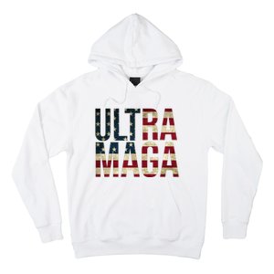 Ultra Maga USA Flag Hoodie